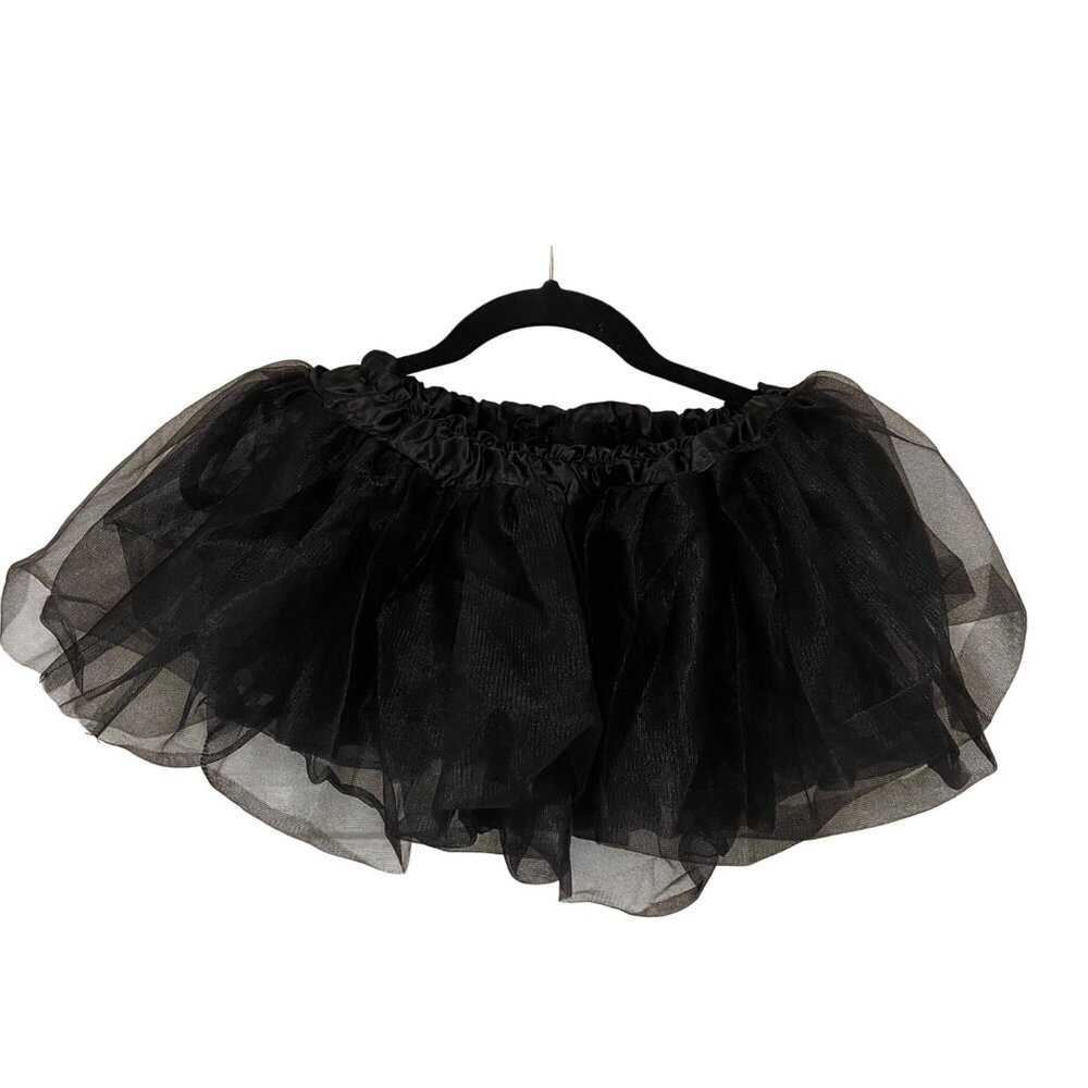 Black Tulle Layered‎ Puff Skirt For Kids Size PM 100% Polyester